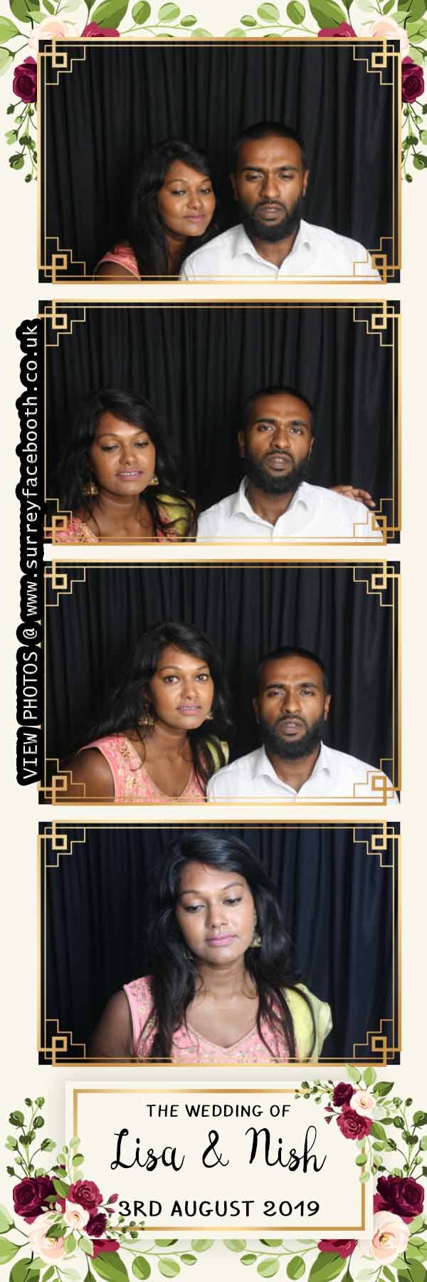 Lisa and Nish's Wedding | View more photos from the event at galleries.surreyfacebooth.co.uk/u/Surrey-FaceBooth/Lisa-and-Nishs-Wedding